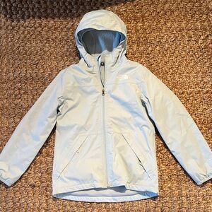The North Face Kids Light Gray Raincoat